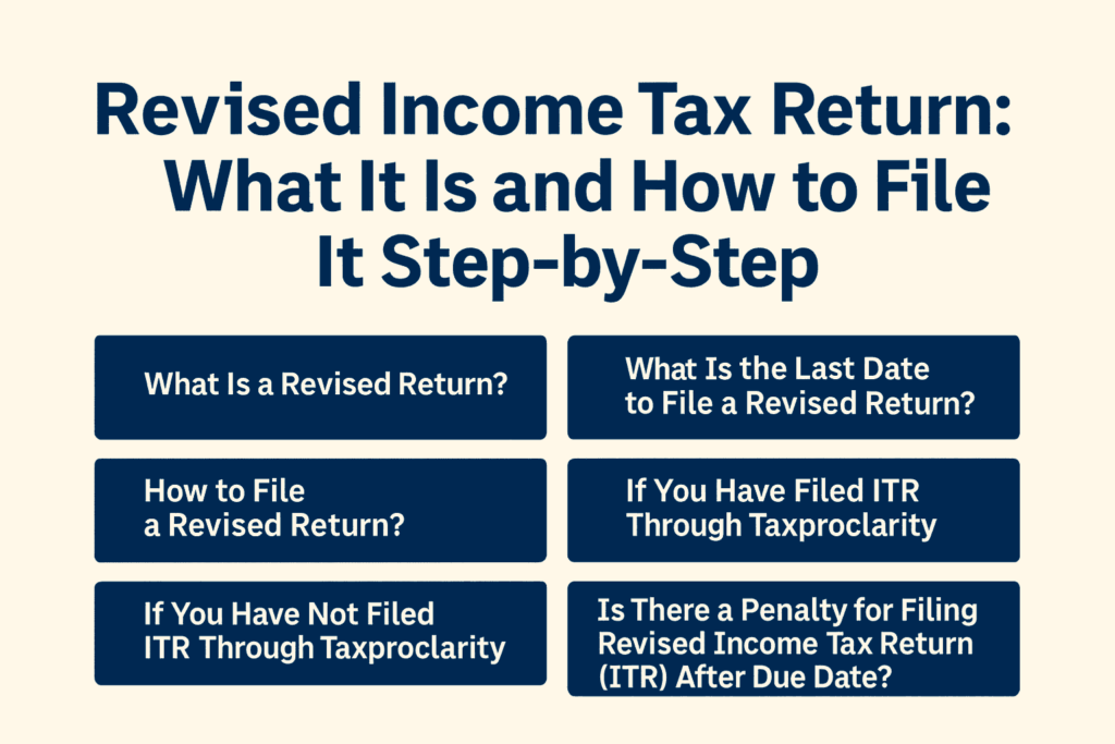 Revised Income Tax Return